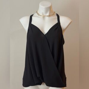 Naked Zebra Sleeveless Black Top L